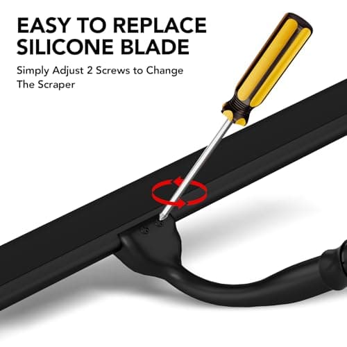 Shower Squeegee for Glass Doors, Telescopic Squeegee for Window Cleaning - Thumbnail 2