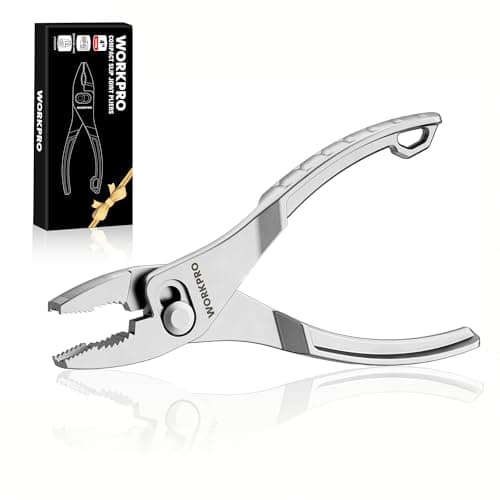 WORKPRO 4 Inch Slip Joint Pliers, High-Toughness Alloy Steel Adjustable Pliers with Two-Position Smooth Switch, Anti-Rust Coating, Pocket Pliers for Tight Spaces & Versatile Use - Image 1