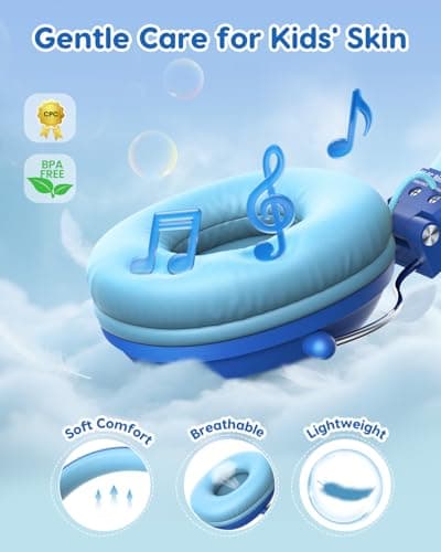 Acer Kids Headphones for School, 74/85dB Safe Volume, Kids Headphones with Cord, 3.5mm Jack, Stereo Sound Wired On-Ear Headphones for Airplane Travel, Boys, Girls, Chromebook, Kids Tablet, Blue - Thumbnail 5
