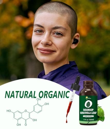 Organic Soursop Graviola Leaf Extract Liquid Drops | Soursop Bitters Liquid | GMP Certified | Vegan, Non-GMO, Gluten Free | Immune Support | 4 Fl Oz - Thumbnail 5