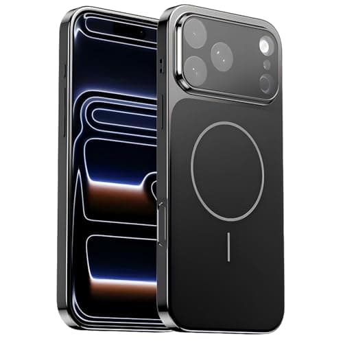 WDQQ iPhone 17 Pro Max Case, Compatible with MagSafe, Integrated Camera Control Button, Shockproof Military-Grade Protection, Case for iPhone 17 Pro Max 6.9 Inch, Black - Image 1