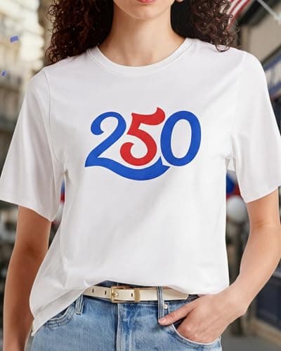 ReefSea 250th Anniversary T-Shirt Patriotic USA Flag Freedom Tee, World Soccer Cup Jersey Independence Lightweight T2501 - Thumbnail 3