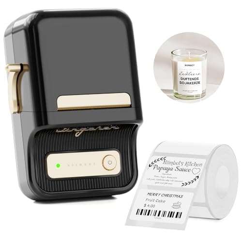 NIIMBOT B21 Label Maker, 2 Inch Portable Inkless Label Machine, Black