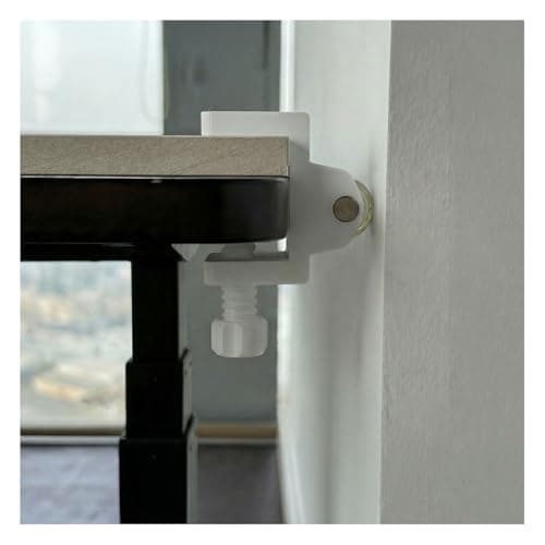 Onucha Standing Desk Anti Wobble Stabilizer Clamp 2 Pack, Helps Reduce Standing Desk Wobble, No-Drill Desktop Clamp with Rubber Roller for 1.2 to 2 Inch Desk Tops (Fits 1.2"–2.0")