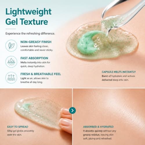 GOERTI PDRN Capsule Cream for Sensitive Skin, Salmon DNA & Peptides, Lightweight Gel Hydrator for Skin Repair, Deep Hydration & Elasticity Boost with Niacinamide for Even Skin Tone 1.76 oz - Thumbnail 3