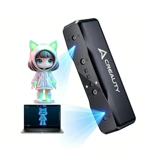 Creality Otter Lite Basic 3D Scanner for 3D Printing & Reverse Engineering, Auto Scanning Handheld Device with 0.05mm High Precision, Color Texture & Portable Design for DIY