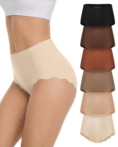 COMENOLE Seamless Underwear for Women High Waisted women's panties 6 Pack - Image 1