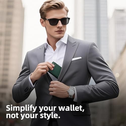 RUNBOX Wallet for Men - Slim Rfid Leather Bifold 2 ID Window With Gift Box Men's Accessories - Thumbnail 6