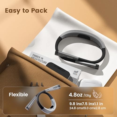 Glocusent Book Light, 3-Color & 6-Brightness Reading Light, Bendable Neck Light, 80-hr Lasting Rechargeable Book Light, Perfect Reading Lights for Books in Bed, Knitting, Repairing, Book Lovers Gifts - Thumbnail 5