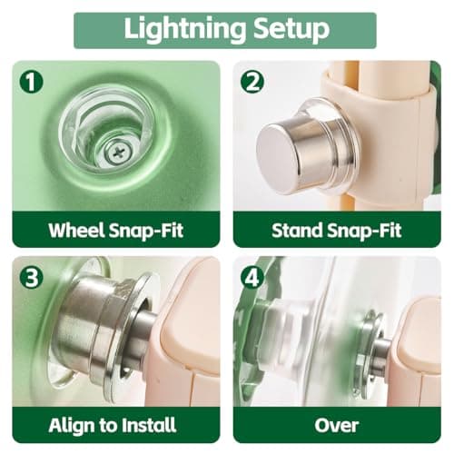 FunstersTail Super Silent Hamster Wheel 10.4 Inch, Magnetic Large Rat Wheel for Chinchilla, Gerbil, Guinea Pig, Cat, Mouse, Sugar Glider and Dwarf, Syrian Hamster Accessories (Avocado Green) - Thumbnail 6