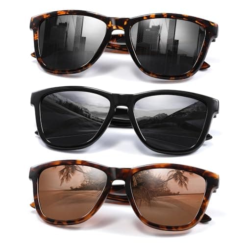 kunchu Polarized Sunglasses Womens Trendy Classic Retro Womens Sunglasses Men Driving Sun Glasses UV Protection - Image 1