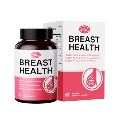 HUJ Breast Health - DIM Supplement - Contain Vitex Agnus-Castus, Flax Seed & Broccoli Seed Extract - Supports Hormonal Balance，Uterus & Ovaries Health - 60 Capsules - Image 1