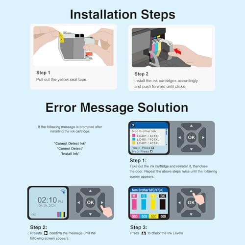 Starink LC401XL Ink Cartridges for Brother Printer High Yield 5 Pack, Compatible Replacement for Brother LC401 Ink Cartridges for Brother MFC-J1010DW MFC-J1170DW MFC-J1012DW MFC-J1800DW - Thumbnail 6