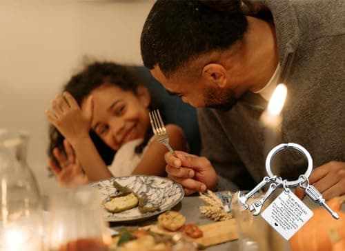 Personalized Father's Day Gifts for Dad Stepdad,Funny Dad Keychain from Daughter/Wife,Cool Keychain for Men,Dad Birthday Gifts - Thumbnail 2