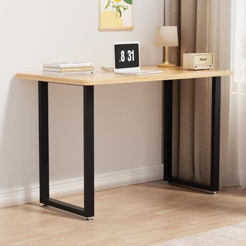 SNYXXOZ Table Legs 28”H x 35”W Heavy Duty Metal Furniture Legs Square for Dining Table Kitchen Table Office Desk Table Base Replacement with Adjustable Feet Pads Screws 1000 LBS Load Black Set of 2 - Thumbnail 5