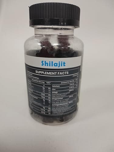 Organic Shilajit Gummies 1400mg, Shilajit for Men & Women, Sugar-Free, Energy, Focus and Immune, 85+ Trace Minerals & Fulvic Acid, 100% Natural, Vegan, 120 Count - Thumbnail 2