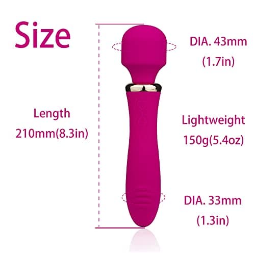 Asopal Handheld Back Massager, Electric Full Body Massager, (Red) - Thumbnail 4