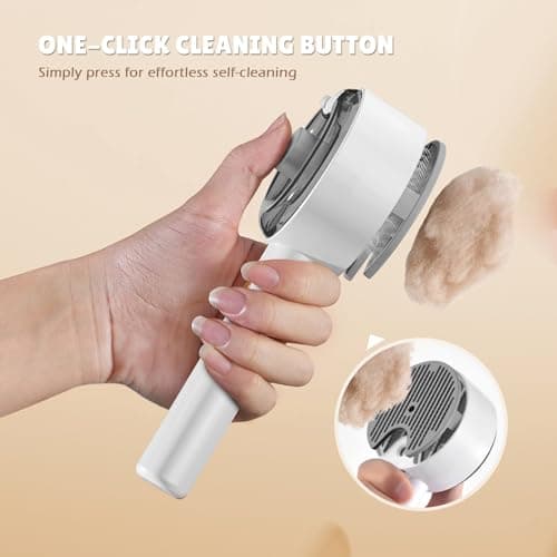 Cat Steam Brush,Cat Brushes for Indoor Cats, 4 In 1Spritz Spray Defur Comb, Cloud Care Shedding Control, Pet Grooming Brush for Long Short Hair Cats Dogs, Massage Clean Design Pet Steam Brushes - Thumbnail 5