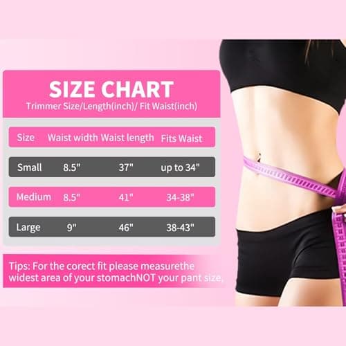 YITIANTL Waist Trainer for Women and Men Belly Fat, Neoprene Sauna Sweat Band, Stomach Wrap Waist Trimmer for Workout, Lower Back Support-Medium Pink - Thumbnail 6