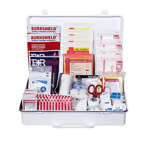 Class B OSHA ANSI Compliant First Aid Kit – Emergency Medical Supplies in Wall-Mountable Plastic Case for Workplace, Office, Home – 190 Piece - Image 1