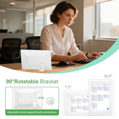 10.1’’ Smart Digital Calendar - Interactive Touch Screen, HD Display, Wall Mountable Family Organizer with Chore Chart, To-Do Lists & App Sync for Home & Office, Warm Mothers’s Day Gift, Gift for Her - Thumbnail 3