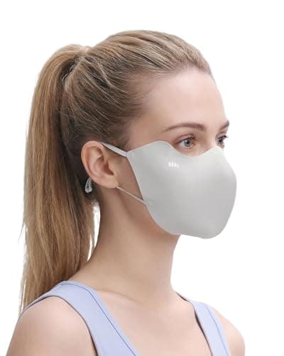 BENEUNDER Cooling Face Cover for Women UV Sun Protection UPF 50+ Breathable 3D Structured Summer Outdoor Activities Gray - Image 1