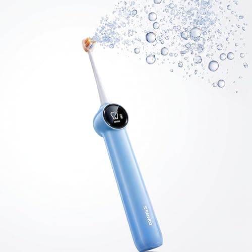 RANVOO AirJet X3 Extra [Max Interdental Clean] [Deep Cavity Defense] Electric Toothbrush, Orthodontic Braces Cleaning & Cavity Defense, Whitening & Gum Care, 60-Day Battery, Rechargeable Blue - Image 1