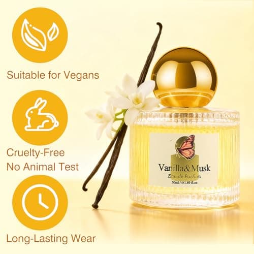 Jgppe Vanilla Musk Perfume for Women, 1.7 fl oz Eau de Parfum Spray, Long Lasting Sweet Warm Vanilla Scent, Gourmand Perfume Gift for Women - Thumbnail 5