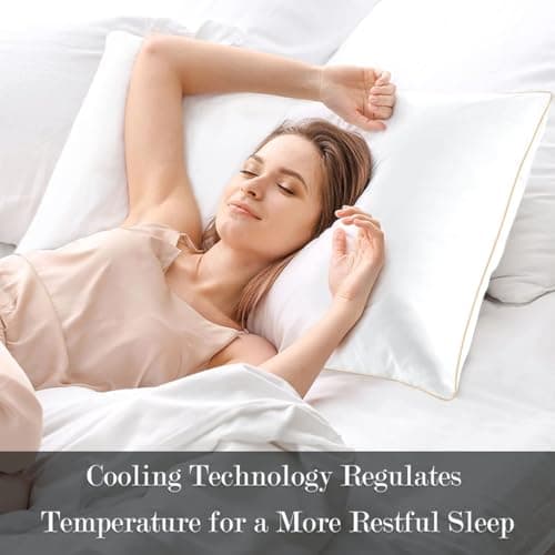 Queen Size Pillows Set of 4 - Hotel Quality Down Alternative Pillow for Sleeping 4 Pack, Bed Pillows for Side, Back, or Stomach Sleepers - Thumbnail 3