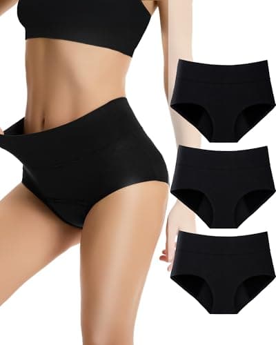 Dtuomo Period Underwear for Women Heavy Flow, Absorbency LeakProof Postpartum Underwear Period Panties Women Menstrual Briefs