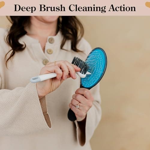 BlairCo 2-in-1 Hair Brush & Comb Cleaner Tool with Pick – Hairbrush Cleaning Tool for Removing Hair, Lint & Buildup – Easy Round Brush Disassembly – Brush Cleaner for Salon & Home Use - Thumbnail 3