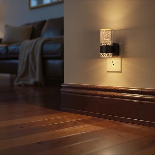 Briignite Night Light, Dimmable Night Lights Plug into Wall, LED Night Light with 0-100 LM Adjustable Brightness, 3000K Automatic Plug in Night Lights with Dusk to Dawn Sensor, for Bathroom Hallway - Thumbnail 5