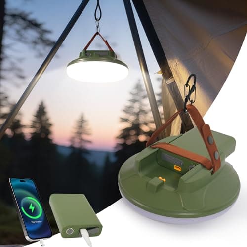 Camping Lights Rechargeable Lanterns for Power Outages, LED Camping Lantern with Detachable Power Bank, 4 Light Modes,9000mAh Battery Powered Tent Lights for Camping, Emergency, Hurricane, Outdoor - Image 1