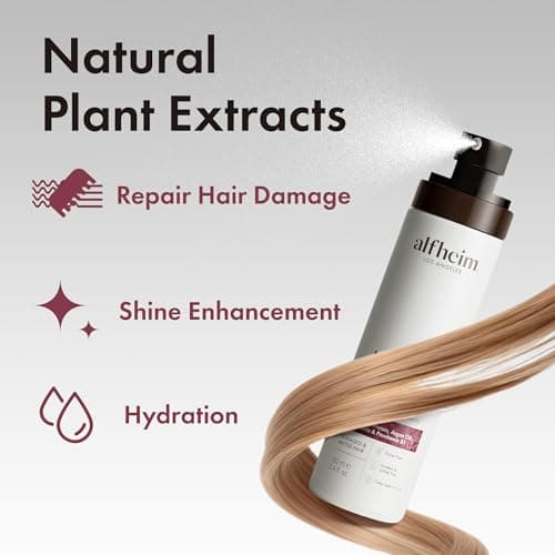 ALFHEIM Argan+ Repairing Leave-in Conditioner Spray for Dry, Damaged & Frizzy Hair with Argan Oil, Keratin, Oat Protein – Instant Detangling, Shine & Frizz Control – Color Safe, Sulfate Free – 5.4 oz - Thumbnail 5