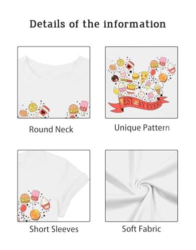 Magic Kingdom Shirt for Kids Best Day Ever Shirts Colorful Snacks Graphic T-Shirt Toddler Baby Foodie Tee Tops - Thumbnail 6