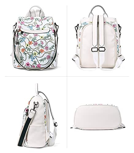 Telena Backpack Purse for Women, PU Leather Anti Theft Travel Purse Shoulder Bags with Tassel - Thumbnail 6