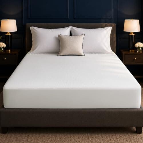 Twin Mattress Protector Tencel Luxury 100% Waterproof Mattress Protector,Silky Soft & Breathable,Cooling Mattress Pad Cover Fitted 18" Deep Pocket Noiseless,39"x75" - Image 1