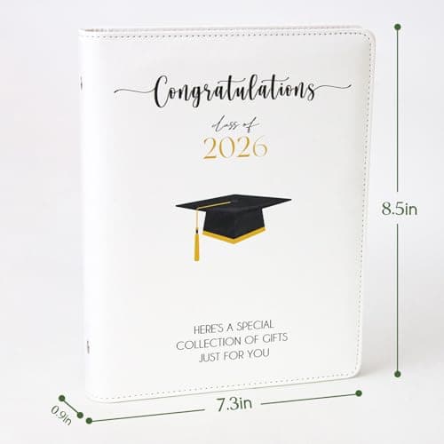 2026 Graduation Gifts - Graduation Photo Album with 24 Pages - High School Graduation Gift Card Book - First Year of College Survival Kit from Parents for Her Him Women Men Girls Boys Teens Students - Thumbnail 2