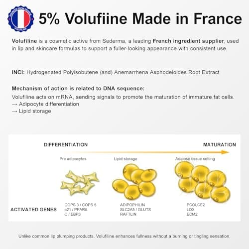 YouthVibe Lip Mask Overnight Moisturizing - Nourish & Hydrate, Antioxidants, 5% Volufiline, Vitamin E, Shea Butter, PDRN & Collagen Sleeping Lip Treatment for Dry, Chapped Lips - Thumbnail 5