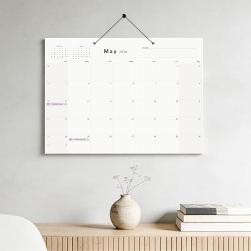 Desk Calendar (Jan.2026 – Jun.2027) 17" ×12.4" with Marked Holidays and 234 Stickers, Large 18 Months Desk Calendar 2026 for Office, Home, School - Thumbnail 6