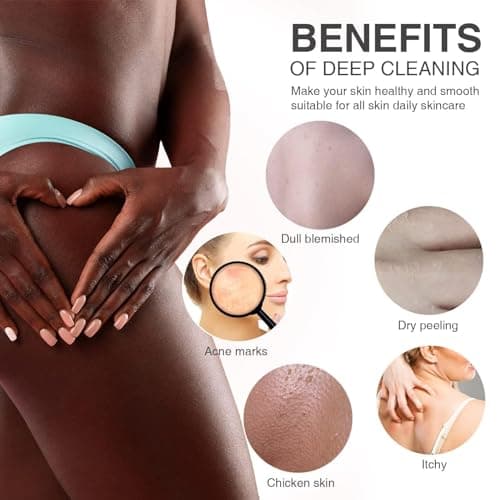 UJFQBH African Bath Sponge African Net Long Net Bath Sponge Exfoliating Shower Body Scrubber Back Scrubber Skin Smoother,Great for Daily Use (Green) - Thumbnail 4