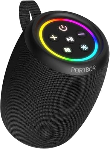 Bluetooth Speaker, Portable Wireless, Powerful Stereo Sound, IPX5 Waterproof, 15H Playtime, BT5.3, TWS Surround Pairing, Electronics Gadgets for Outdoor/Home/Party/Travel/Beach/Shower