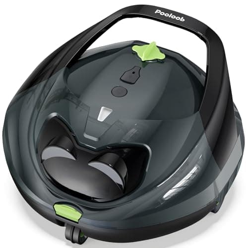 Pooloob PF1 Cordless Pool Vacuum Cleaner Robot for Daily Pool Maintenance, Floor Only Cleaning for Above/In Ground Pools, Triple Filtration, Floating Buoy & Tether, Not for Initial or Deep Cleaning - Image 1