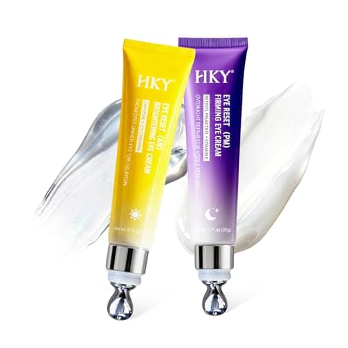 HKY Night Eye Cream with Collagen & Acetyl Hexapeptide-8 – Anti-Aging Repair Eye Treatment for Wrinkles & Fine Lines, Snow Mushroom + Centella + Hyaluronic Acid, Korean Skincare, 0.71 oz - Image 1