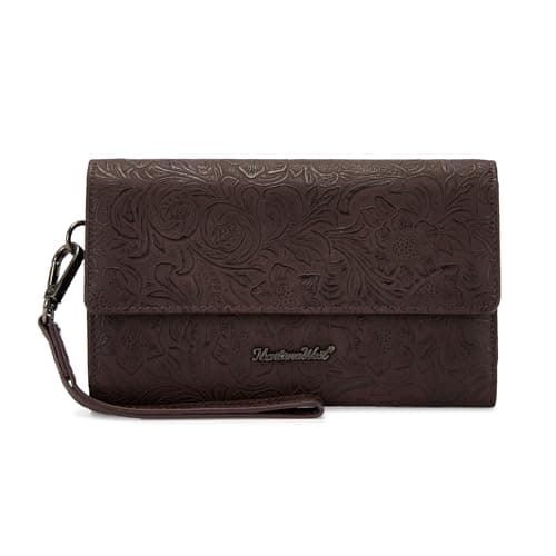 Montana West Women's Wallets Large Capacity Cell Phone Wristlet for Woman Ladies Female Cash Wallet with Wrist Strap and Rfid Lining - Image 1