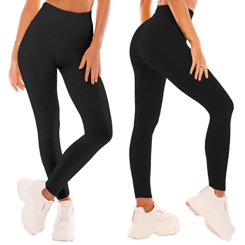 SINOPHANT High Waisted Leggings for Women - Full Length Capri Buttery Soft Yoga Pants for Workout Athletic(Full Grey,XXL) - Thumbnail 2