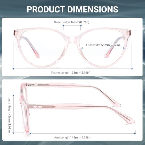Ynaahi Blue Light Glasses for Men Women, Blue Light Blocker, 99% UV Protection. Ideal for Computer Use, Gaming, Reading. - Thumbnail 5