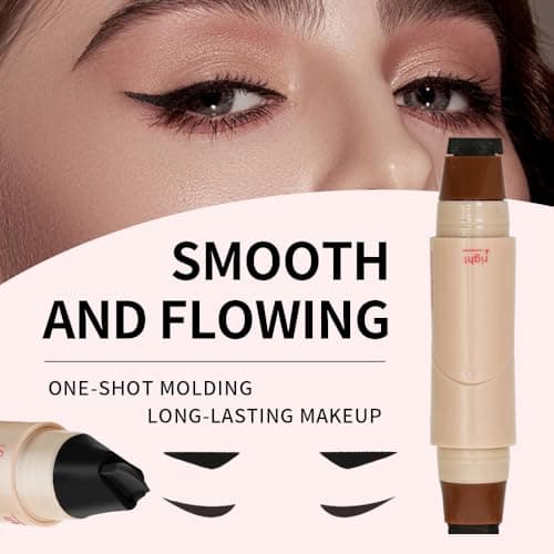 2-in-1 Waterproof Mascara &Wing Eyeliner Stamp - Curling, Lengthening & Volumizing Lashes Easy Application with Smudge-Proof, Long-Lasting Formula for Effortless Black Cat Eye Makeup - Thumbnail 5