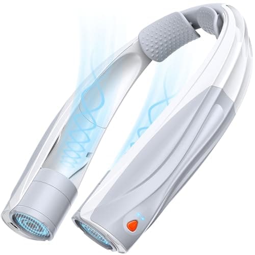 Vexolta Portable Neck Fan, 6000mAh Personal Fan, 360° Cooling Rechargeable Wearable Fan, 6 Speeds Adjustable Hands Free Fan for Travel Outdoor, Office, Ideal Summer Gifts for Men Women - Image 1