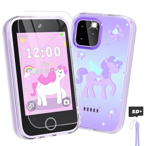 Kids Smart Phone for Girls,Toddler Christmas Birthday Gifts 3 4 5 6 7 8 Year Old Girl, 3.5 Inch Touchscreen Kids Phone Learning Toys for kid Ages 3-8,Dual Camera,Music Player,Puzzle Game,Habit Tracker - Image 1